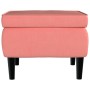 Hocker mit Holzbeinen aus rosa Samt von vidaXL, Klapphocker und Stühle - Ref: Foro24-329440, Preis: 74,43 €, Rabatt: %