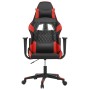 Black and red synthetic leather gaming chair by vidaXL, Gaming chairs - Ref: Foro24-3143754, Price: 129,66 €, Discount: %