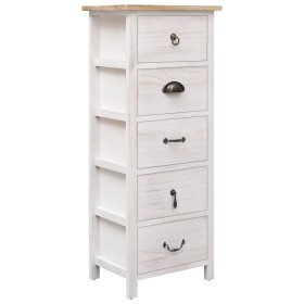 Paulownia wood auxiliary cabinet 35x25x87 cm by vidaXL, Drawers - Ref: Foro24-284077, Price: 99,72 €, Discount: %