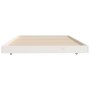 Estructura de cama madera maciza de pino blanco 90x200 cm de vidaXL, Camas y somieres - Ref: Foro24-823495, Precio: 85,00 €, ...