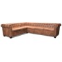 Chesterfield corner sofa 6 seater brown artificial leather by vidaXL, Sofas - Ref: Foro24-243618, Price: 1,00 €, Discount: %