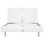 Estructura de cama de cuero sintético blanco 90x200 cm de vidaXL, Camas y somieres - Ref: Foro24-280831, Precio: 145,44 €, De...