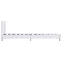 Estructura de cama de cuero sintético blanco 90x200 cm de vidaXL, Camas y somieres - Ref: Foro24-280831, Precio: 145,44 €, De...