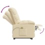 Cream fabric massage chair by vidaXL, Electric massage chairs - Ref: Foro24-289815, Price: 200,11 €, Discount: %