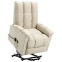 Elevating massage armchair in cream-colored fabric by vidaXL, Electric massage chairs - Ref: Foro24-321399, Price: 551,06 €, ...