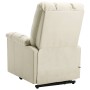 Elevating massage armchair in cream-colored fabric by vidaXL, Electric massage chairs - Ref: Foro24-321399, Price: 550,99 €, ...