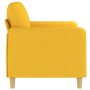 Sofá de 2 plazas de tela amarillo claro 120 cm de vidaXL, Sofás - Ref: Foro24-349086, Precio: 216,99 €, Descuento: %