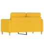 2-Sitzer-Sofa aus hellgelbem Stoff, 120 cm von vidaXL, Sofas - Ref: Foro24-349086, Preis: 216,47 €, Rabatt: %