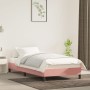 Estructura de cama de terciopelo rosa 90x190 cm de vidaXL, Camas y somieres - Ref: Foro24-346951, Precio: 86,88 €, Descuento: %