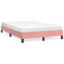 Pink velvet bed frame 120x200 cm by vidaXL, Beds and slatted bases - Ref: Foro24-346969, Price: 113,04 €, Discount: %