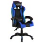 Silla gaming con luces LED RGB cuero sintético azul y negro de vidaXL, Sillas de oficina - Ref: Foro24-287996, Precio: 180,48...