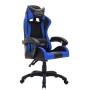 Silla gaming con luces LED RGB cuero sintético azul y negro de vidaXL, Sillas de oficina - Ref: Foro24-287996, Precio: 180,48...