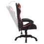 Silla gaming con luces LED RGB cuero sintético rojo y negro de vidaXL, Sillas de oficina - Ref: Foro24-287997, Precio: 187,45...