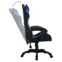 Silla gaming con luces LED RGB cuero sintético azul y negro de vidaXL, Sillas de oficina - Ref: Foro24-287996, Precio: 180,48...