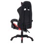 Silla gaming con luces LED RGB cuero sintético rojo y negro de vidaXL, Sillas de oficina - Ref: Foro24-287997, Precio: 187,45...