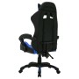 Silla gaming con luces LED RGB cuero sintético azul y negro de vidaXL, Sillas de oficina - Ref: Foro24-287996, Precio: 180,48...