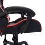 Gaming-Stuhl mit RGB-LED-Leuchten aus rotem und schwarzem Kunstleder von vidaXL, Bürostühle - Ref: Foro24-287997, Preis: 192,...