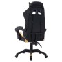 Silla gaming con luces LED RGB cuero sintético dorado y negro de vidaXL, Sillas de oficina - Ref: Foro24-287998, Precio: 187,...