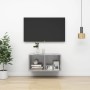 Mueble de pared de TV madera contrachapada hormigón 37x37x72 cm de vidaXL, Muebles TV - Ref: Foro24-805475, Precio: 38,99 €, ...