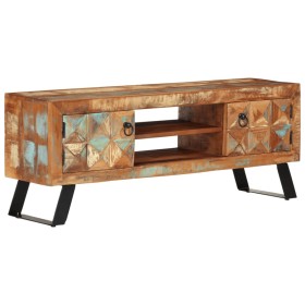 Recycled solid wood TV cabinet 112x30x45 cm by vidaXL, TV Furniture - Ref: Foro24-354321, Price: 226,99 €, Discount: %