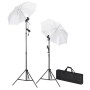 Kit de iluminación de estudio con trípodes y sombrillas de vidaXL, Flashes e iluminaciones de estudio - Ref: Foro24-190011, P...