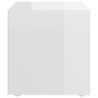 Glossy white plywood TV cabinet 37x35x37 cm by vidaXL, TV Furniture - Ref: Foro24-805516, Price: 25,92 €, Discount: %