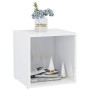 Glossy white plywood TV cabinet 37x35x37 cm by vidaXL, TV Furniture - Ref: Foro24-805516, Price: 25,92 €, Discount: %