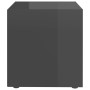 Glossy gray plywood TV cabinet 37x35x37 cm by vidaXL, TV Furniture - Ref: Foro24-805522, Price: 21,32 €, Discount: %