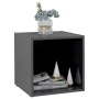 Glossy gray plywood TV cabinet 37x35x37 cm by vidaXL, TV Furniture - Ref: Foro24-805522, Price: 21,32 €, Discount: %