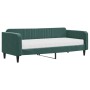 Sofá cama con colchón terciopelo verde oscuro 90x200 cm de vidaXL, Camas y somieres - Ref: Foro24-3197041, Precio: 338,99 €, ...