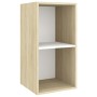 TV-Wandschrank aus weißem Eichensperrholz, 37 x 37 x 72 cm von vidaXL, TV-Möbel - Ref: Foro24-805476, Preis: 37,72 €, Rabatt: %