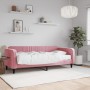 Sofá cama con colchón terciopelo rosa 90x200 cm de vidaXL, Camas y somieres - Ref: Foro24-3197042, Precio: 349,09 €, Descuent...