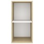 Mueble TV de pared madera contrachapada blanco roble 37x37x72cm de vidaXL, Muebles TV - Ref: Foro24-805476, Precio: 37,99 €, ...