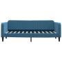 Sofa bed with blue velvet mattress 80x200 cm by vidaXL, Beds and slatted bases - Ref: Foro24-3197031, Price: 323,99 €, Discou...