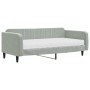 Sofá cama con colchón terciopelo gris claro 100x200 cm de vidaXL, Camas y somieres - Ref: Foro24-3197046, Precio: 391,62 €, D...