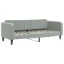 Sofá cama con colchón terciopelo gris claro 80x200 cm de vidaXL, Camas y somieres - Ref: Foro24-3197032, Precio: 326,47 €, De...