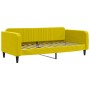 Sofa bed with yellow velvet mattress 100x200 cm by vidaXL, Beds and slatted bases - Ref: Foro24-3197051, Price: 386,34 €, Dis...