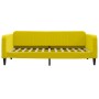 Sofa bed with yellow velvet mattress 100x200 cm by vidaXL, Beds and slatted bases - Ref: Foro24-3197051, Price: 386,34 €, Dis...