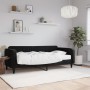 Sofá cama con colchón terciopelo negro 90x200 cm de vidaXL, Camas y somieres - Ref: Foro24-3197043, Precio: 339,43 €, Descuen...