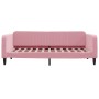 Sofa bed with pink velvet mattress 100x200 cm by vidaXL, Beds and slatted bases - Ref: Foro24-3197049, Price: 328,47 €, Disco...