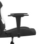 Schwarz-weißer Gaming-Stuhl aus Stoff von vidaXL, Gaming-Stühle - Ref: Foro24-3143740, Preis: 129,01 €, Rabatt: %