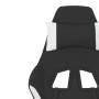 Schwarz-weißer Gaming-Stuhl aus Stoff von vidaXL, Gaming-Stühle - Ref: Foro24-3143740, Preis: 129,01 €, Rabatt: %