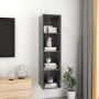 Glossy gray plywood wall TV cabinet 37x37x142.5 cm by vidaXL, TV Furniture - Ref: Foro24-805497, Price: 60,72 €, Discount: %