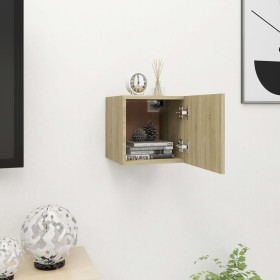 Mueble de salón de pared roble Sonoma 30,5x30x30 cm de vidaXL, Muebles TV - Ref: Foro24-804490, Precio: 31,99 €, Descuento: %