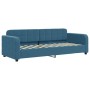 Sofa bed with blue velvet mattress 80x200 cm by vidaXL, Beds and slatted bases - Ref: Foro24-3196897, Price: 328,65 €, Discou...