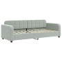 Sofa bed with light gray velvet mattress 80x200 cm by vidaXL, Beds and slatted bases - Ref: Foro24-3196898, Price: 331,20 €, ...