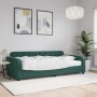 Sofá cama con colchón terciopelo verde oscuro 100x200 cm de vidaXL, Camas y somieres - Ref: Foro24-3196914, Precio: 392,34 €,...