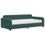 Sofá cama con colchón terciopelo verde oscuro 100x200 cm de vidaXL, Camas y somieres - Ref: Foro24-3196914, Precio: 361,99 €,...