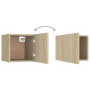 Mueble de salón de pared roble Sonoma 30,5x30x30 cm de vidaXL, Muebles TV - Ref: Foro24-804490, Precio: 33,25 €, Descuento: %