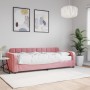 Sofa bed with pink velvet mattress 80x200 cm by vidaXL, Beds and slatted bases - Ref: Foro24-3196901, Price: 325,99 €, Discou...